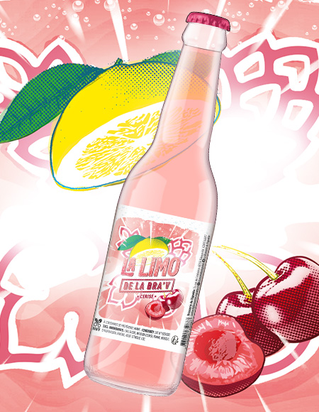 limonade artisanale cerise : Limo de la BraV printanière et fruitée