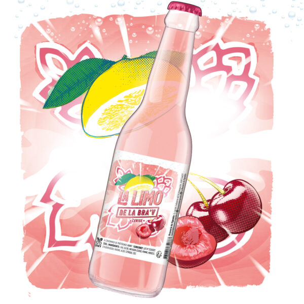 La Limonade de la Bra'V Cerise - 33cl
