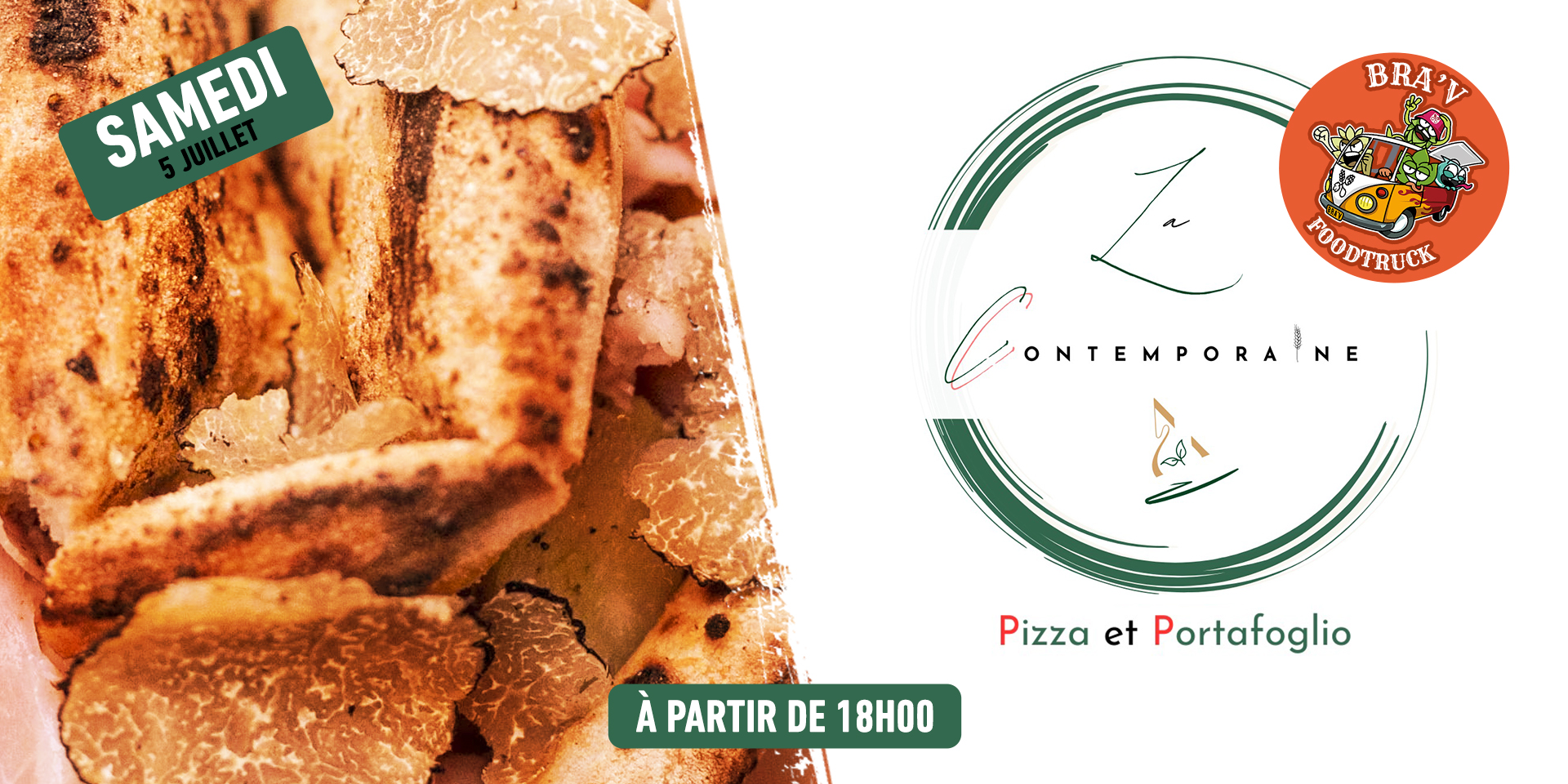 Foodtruck italien La Contemporaine au BaRàBraV le samedi 5 juillet