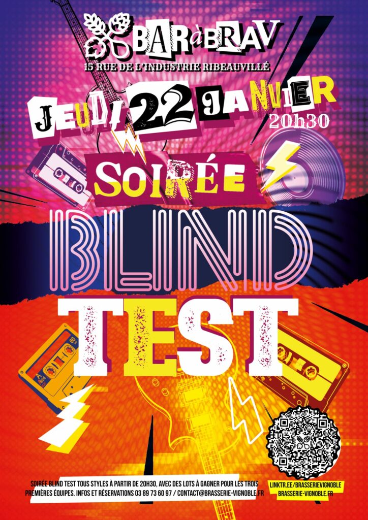 BaRàBrav soirée blind-test jeudi 22 janvier