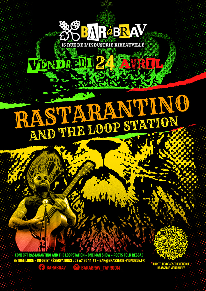 Rastarantino en concert au BaRàBraV vendredi 24 avril
