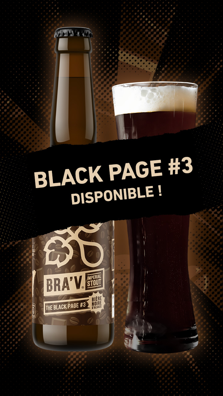 Bière brune artisanale Black Page 2026 disponible