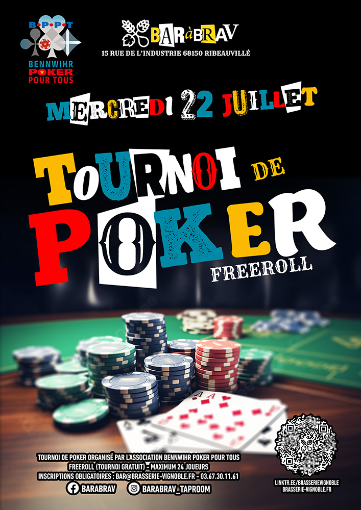 Tournoi de poker au BaRàBraV en juillet.