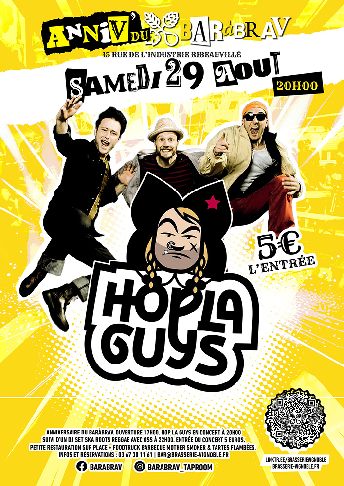 Anniv de la Bra'V : Concert Hop La Guys