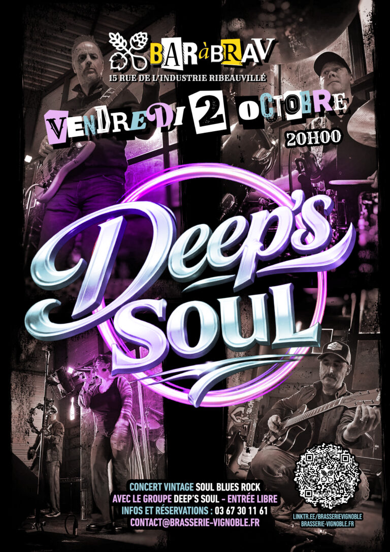Deep's Soul au BaRàBrav le 2 octobre à Ribeauvillé.