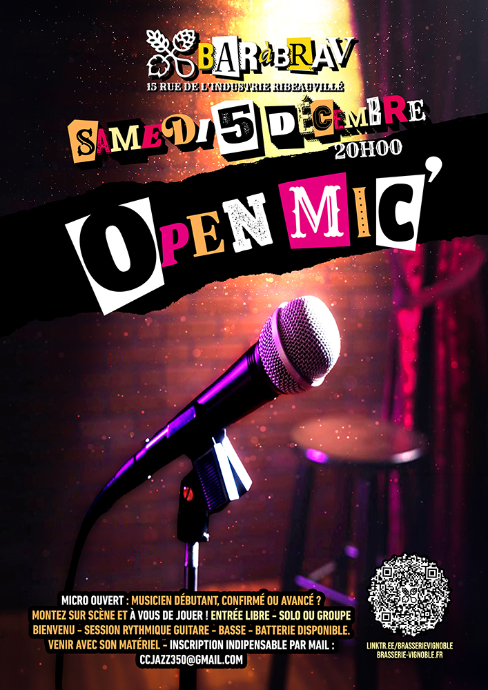 Soirée Open Mic' au BaRàBraV